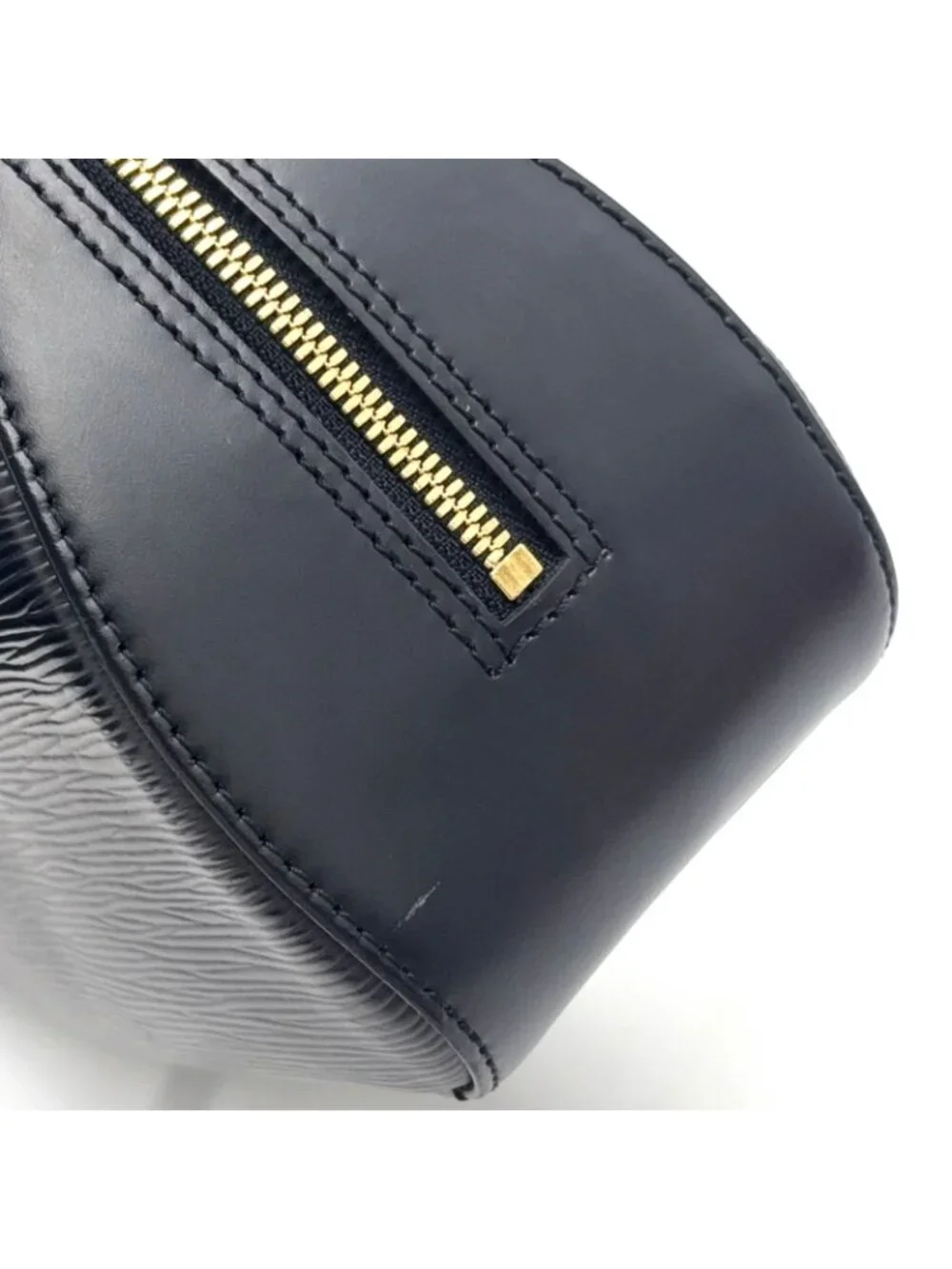 Louis Vuitton Jasmine Epi Noir Leather Black Handbag Gold